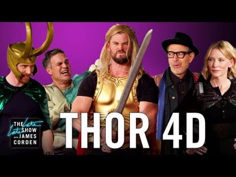 Thor: Ragnarok ve 4D s hlavními hvězdami filmu