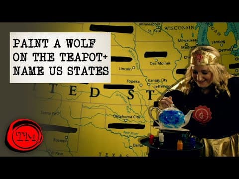 Namalujte vlka a vyjmenujte 20 amerických států