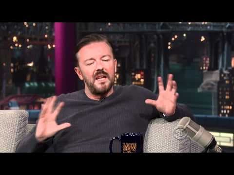 Ricky Gervais podruhé u Davida Lettermana