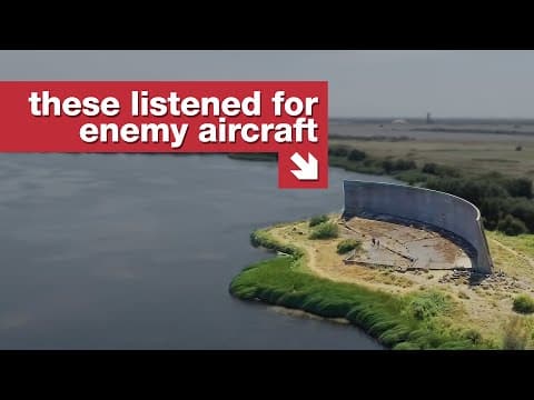 Akustická zrcadla, která měla chránit Británii