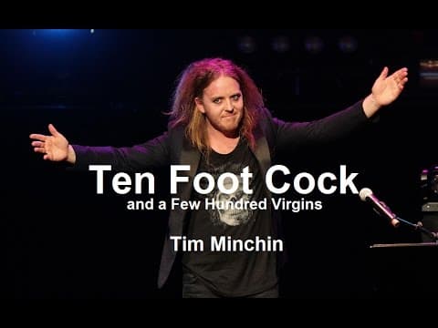 Tim Minchin: Třímetrové péro a pár set panen