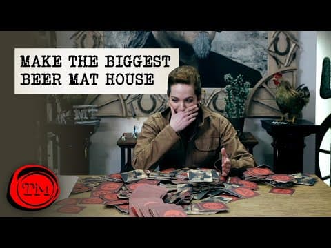 Postavte největší dům z pivních tácků