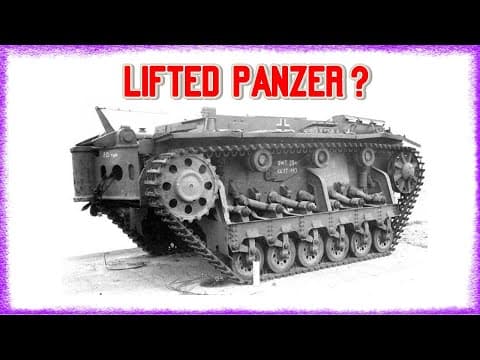 Nadzvednutý tank - Minenräumpanzer III