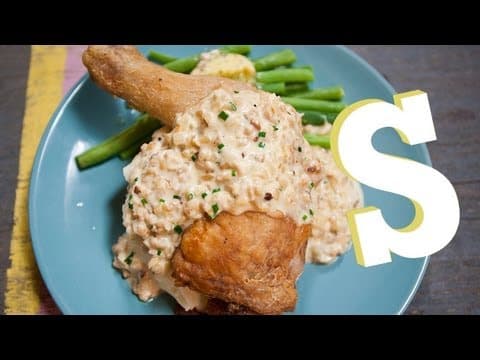 Kuře s oříškovou omáčkou