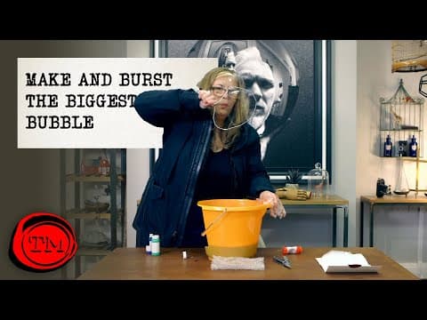 Udělejte největší bublinu a praskněte ji nosem