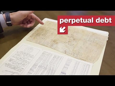 Dluh, ze kterého se i po staletích platí úrok