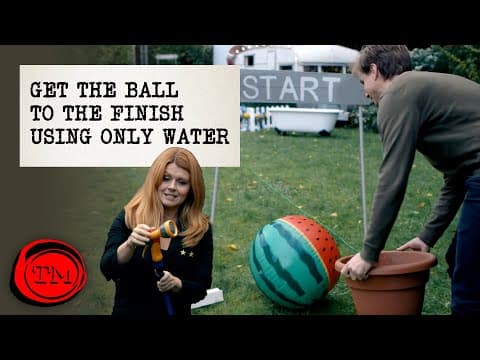 Dostaňte balón za cílovou čáru jen za použití vody