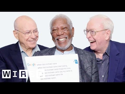 Morgan Freeman, Michael Caine a Alan Arkin odpovídají na nejčastěji vyhledávané dotazy