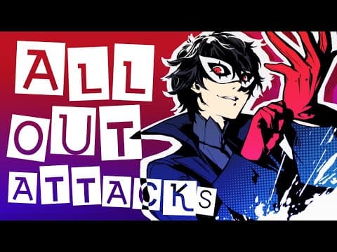 Přehnaná animace útoků v herní sérii Persona 5