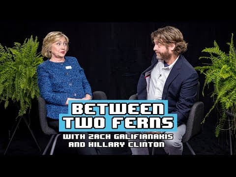 Hillary Clintonová u Zacha Galifianakise
